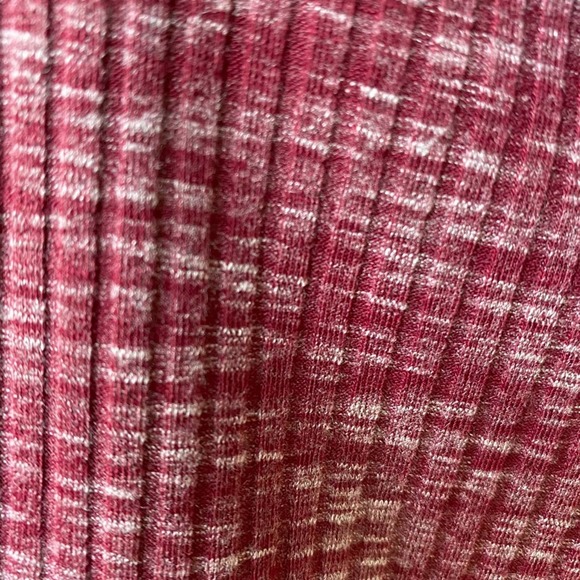 BOBEAU for NORDSTROM Women's Maroon Space Dye Sleeveless Ribbed Knit Shell sz XL - Picture 6 of 13